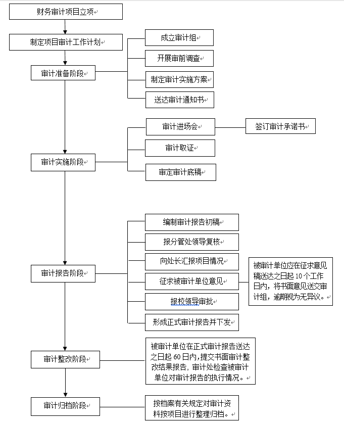 财务审计流程图